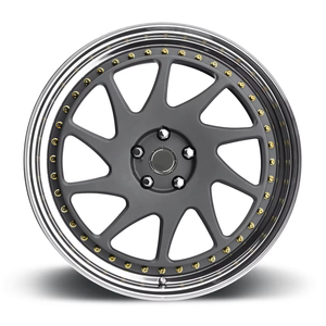 Rueda de Aleación de Aluminio Forjado de Tres Piezas con Borde Profundo Agresivo y Tapa Central, Ajuste Universal para Automóviles de Pasajeros - Product Image 5
