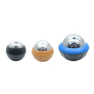 Stainless Steel Ice Globes Facial Ice Massage Roller Cryo Ice Ball Hot Cold Therapy Facial Massager Manufacturers