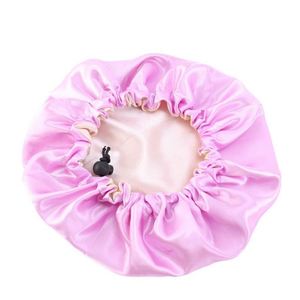 Bonnet de nuit pour enfants, adolescents, tout-petits, bébés, logo personnalisé, réversible, double couche, réglable, en satin - Product Image 3