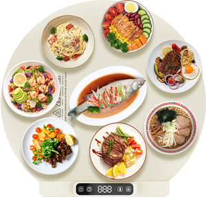 Khay hâm nóng thức ăn siêu mỏng có thể gập lại, 4 cài đặt hẹn giờ & 5 mức nhiệt độ, đệm sưởi đa năng, thảm hâm nóng thức ăn - Product Image 2