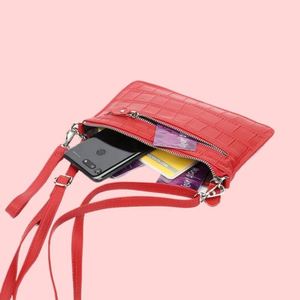 Túi siêu mỏng Sling Top hạt da cá sấu mô hình Niche da chính hãng của phụ nữ - Product Image 3