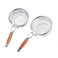 Yolecen304 Panier de cuisson en acier inoxydable anti-brûlure à double crochet pour nouilles, viande, shabu-shabu et friture