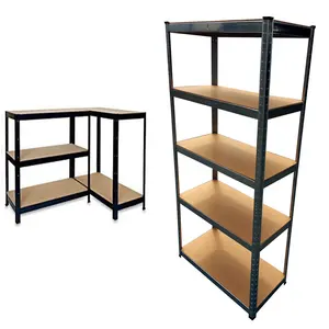 China Manufactory 5 Tier Racking Shelf Heavy Duty Garage Shelving Storage Shelves Unit 180x90x40cm