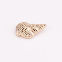 Kancing Logam Bentuk Kerang 38MM, Kancing Kaki Tinggi, Grosir, Kustomisasi, Pabrik OEM