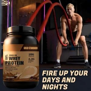Bioby OEM Private Label Gold Standard <span class=keywords><strong>Whey</strong></span> Protein Powder pour soutenir la récupération musculaire 20g Chocolat Adulte - Product Image 4