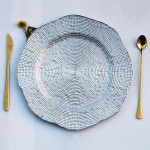 Decoración Elegante para Mesa y Comedor, Platos Decorativos Redondos Dorados <span class=keywords><strong>de</strong></span> 13 Pulgadas para Bodas y Fiestas - Product Image 4
