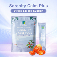 Serenity Calm Plus, Mezcla de Bebida Sin Azúcar con Frutas, Ashwagandha, L-teanina, Glicinato de Magnesio, Vitamina D3, Suplemento Dietético