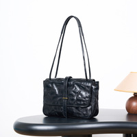 Sac bandoulière femme en cuir véritable, sac à l'épaule mode vintage, sac postier en cuir de vachette tanné végétal