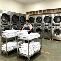 Offre Spéciale : Laveuse-sécheuse superposée à commande par carte, haute performance, pour blanchisserie – Excellent rapport qualité-prix pour un lavage efficace