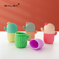Cactus Beauty Lifting Contouring FDA Food Grade Silicone Ice Cube Trays Facial Roller Face Massager Antichoc Anti-rayures