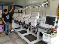 Máquina de Bordar Computarizada Tajima de 6 Cabezas, Alta Velocidad y Alta Precisión, con Motor, para Uso Doméstico, Nueva