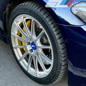 Cerchi Forgiati EZW Personalizzabili <span class=keywords><strong>FS</strong></span> Cromati Spazzolati Argento 5X112/114.3/120 18 19 20 21 22 23 24 per A4 A6 A8 Q3 Q5 Q7 X1 X3 X5 - Product Image 4
