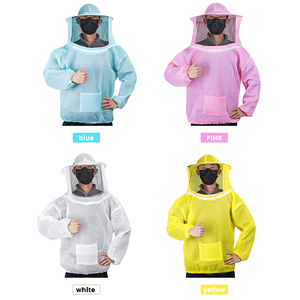 Combinaison d'apiculture professionnelle anti-abeilles Pomelo avec voile de sécurité, en polyester, garantie 1 an, unisexe, enfant, multicolore - Product Image 2