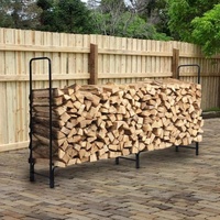 Panier en bois porte-bûches de cheminée porte-bûches pratique pour un stockage efficace du bois de chauffage