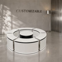 Comptoir de présentation de bijoux sur mesure pour centre commercial, vitrine en verre avec éclairage LED pour bijouterie de diamants
