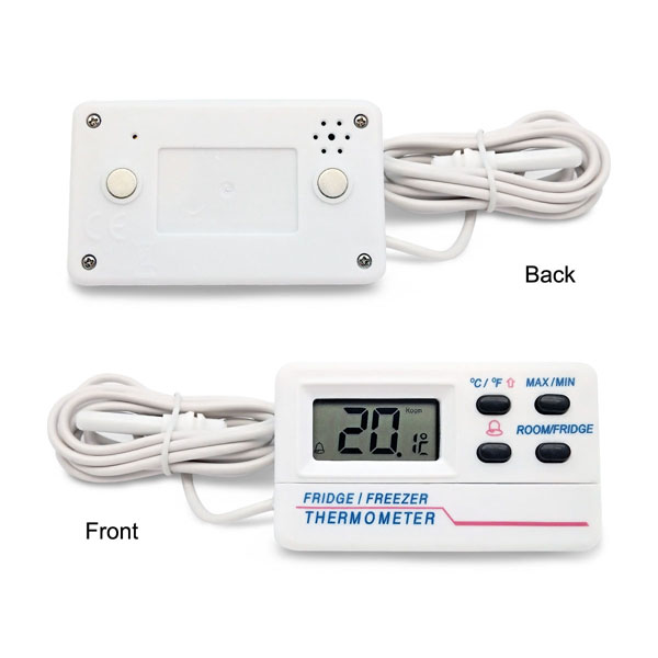 Digital  Freezer Refrigerator Thermometer for Vaccine Cooler Box With USB chargeable