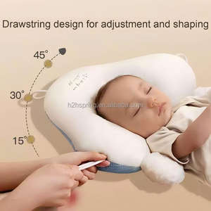 <span class=keywords><strong>Coussin</strong></span> de soutien de la tête et du corps <span class=keywords><strong>pour</strong></span> bébé Design ergonomique <span class=keywords><strong>pour</strong></span> les nouveau-nés Matériau en coton doux Anti-tête <span class=keywords><strong>plate</strong></span> et correction de la posture - Product Image 4