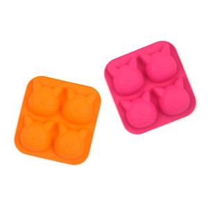 High Quality 4 Cavity Kitten Shape Silicone Mold Soap Chocolate Candy Decorative <b>Accessories</b> Holiday <b>Baking</b> Cake Decorating - Product Image 5