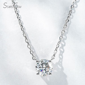 שרשרת יהלומים משובצת יהלום זהב לבן 18k 0.5ct 0.8ct 1.0ct 0.8ct 1.0ct - Product Image 1