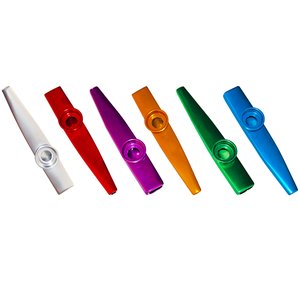 Kazoo Professionale in Metallo per Bambini e Adulti, Strumento a Fiato con Logo Stampato, Tipo Standard - Product Image 3