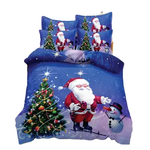 New Arrival Factory Supplier Custom Christmas Super soft Microfiber Polyester Children Duvet Cover Bedding Set