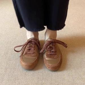 Pantuflas de Mujer de Piel de Cordero con Diseño de Parches, Estilo 2026, Cómodas, de una Pieza, con Suela Plana, para Uso Casual en Exteriores - Product Image 3