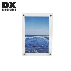 Professional Manufacturer customization HD Acrylic Photo Frame with Metal stand