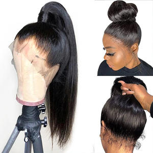 Perruque 360 Lace <span class=keywords><strong>HD</strong></span> en Cheveux Humains Vierges à 100% Noirs Naturels, Peut Être Permanente et Teinte, Bouclée Naturellement, pour le Commerce Transfrontalier - Product Image 2