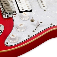 Custom D-210 Baked Maple Neck ST Guitar DIY Kit Firefly Guitar Strings Electric 22 Fret Professional Blue Electric Guitar