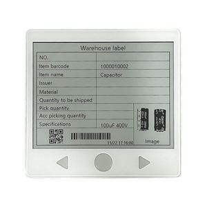 2-Color E-ink Magnet 5.8 Inch 3 Backlit Buttons PTL Tag Fast Multi-Order Picking WMS ERP Warehouse Shelf Edge Label Graphics NFC - Product Image 1