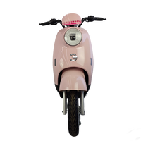 Motocicleta Eléctrica de 1500W con Freno de Disco Hidráulico, Scooter Rosa Moderno para el Desplazamiento Diario