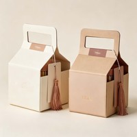 Coffret Cadeau Pliable en Carton Rose Personnalisé pour Échantillons de Parfum, Boîte Tiroir en Papier pour Huiles Parfumées