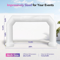 Arches gonflables d'arrivée et de départ pour course à pied, impression extérieure, portail gonflable, utilisation en extérieur, polyester imperméable
