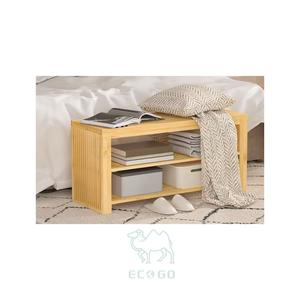 Zapatero de Bambú Moso de 1 Nivel, Organizador de Zapatos Largo y Duradero, Mueble Moderno para Sala de Estar, Banco Zapatero - Product Image 3