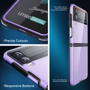 Wholesale Foldable PC Phone Cases For Samsung Galaxy Z Flip 3 Shockproof Mobile Cover From China's Leading Manufacturer