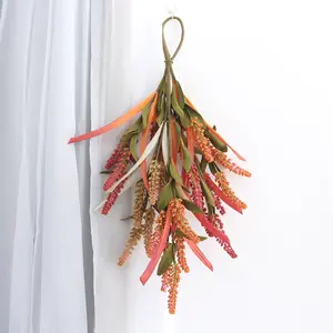 China hot selling autumn artificial flowers drop outdoor decorations cheap wedding decorative flowers leaves