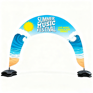 قوس مدخل ضخم قابل للنفخ قابل للنفخ لتغيير اللون بشعار العلامة التجارية المخصصة للحدث - Product Image 1