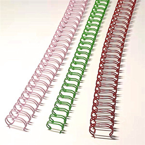 बाध्यकारी सामग्री डबल सर्पिल कॉइल ट्विन वायर बाध्यकारी रिंग ए 4 डबल वायर ओ - Product Image 4