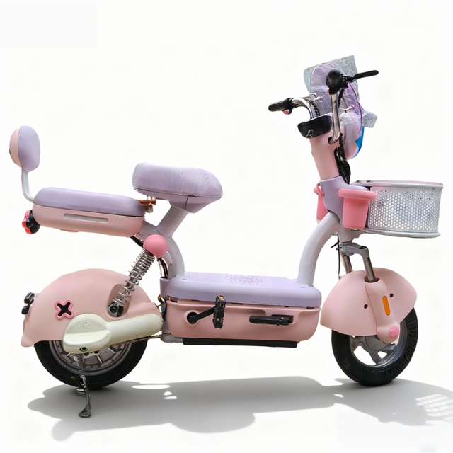48V 350W Brushless Women's Electric City Bike Factory Direct Carbon Steel Frame Dual Suspension Pedal-Assist & OEM ODM Supported