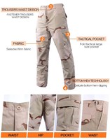 Uniforme de chasse tactique BDU pour hommes - Tissu Rip-Stop respirant et antistatique