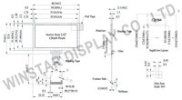 Écran OLED 2,42 pouces, 128x64 SPI OLED Display WEO012864AJ