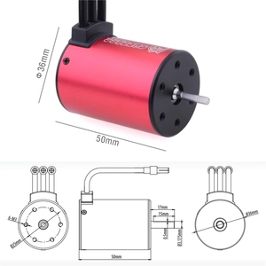 Combo moteur Surpass Hobby KK 3650 et ESC 60A, OEM/ODM acceptés pour les jouets radiocommandés 1/10, voiture de rallye <span class=keywords><strong>Tamiya</strong></span> <span class=keywords><strong>TT02</strong></span> - Product Image 3