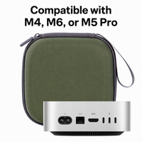 Étui rigide résistant aux chocs et aux rayures pour Apple Mac mini M5 Pro M6, pochette de rangement à double fermeture éclair