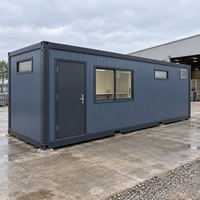 Conteneur démontable de 20 pieds pour buanderie, isolé, à montage rapide, avec évier utilitaire et banc pliant, pour camps de travailleurs