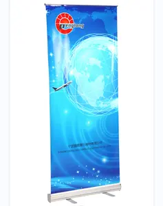 Advertising Banner Stand Retractable Roll Up Aluminum Banner Stand For Exhibition Display 85*200