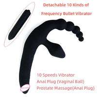 Strap on Dildo Anal Sexspielzeug, Paar Sexspielzeug für Erwachsene, vibrierendes Prostata-Massage gerät Anal Butt Plug Sexspielzeug für Männer Frauen Paare