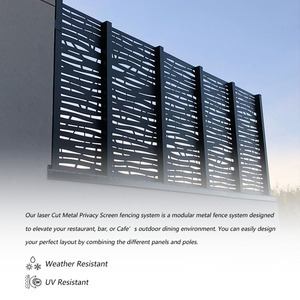 Decorative Exterior Metal Fence Panels Custom <strong>Garden</strong> Privacy Movable Decorative <strong>Free</strong> <strong>Standing</strong> Privacy <strong>Screens</strong> - Product Image 6