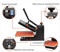Presse à transfert thermique numérique semi-automatique manuelle 40*60cm pour T-shirts et vêtements – Équipement de marquage à chaud