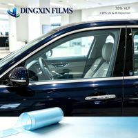 Dingxin Fabrik TOP 70 OEM 70% VLT ≥99% UV- & IR-Abweisung Wärmeisolierung Solarfolie 1,52x30M Sputter-Keramik Autofensterfolie