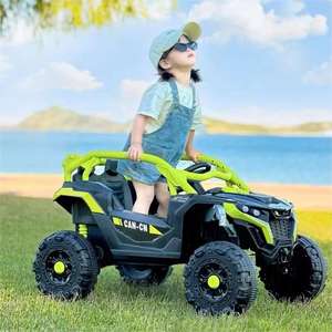 Voitures électriques rechargeables tout-terrain pour enfants de 3 à 12 ans, <span class=keywords><strong>petites</strong></span> roues en plastique avec musique, lumières et télécommande - Vente chaude - Product Image 3